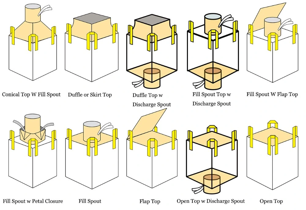 High Quality U Type Bag / Ton Bag / Big Bulk Jumbo Bag for Sale FIBC Bags