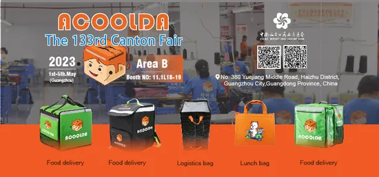 ハードボトムパネル付きピザ/ハンバーガー用ウォーマーバッグ